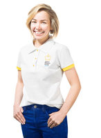 Женская рубашка поло с логотипом Санкт-Петербурга