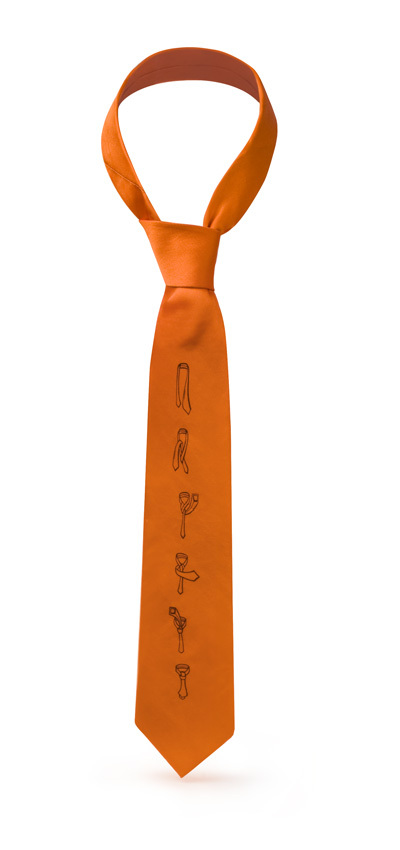 Оранжевый галстук «Хаутай»