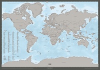 Второе обновленное издание карты мира со стираемым слоем «Здесь был я»