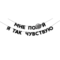 Гирлянда «Мне по**й я так чувствую» 