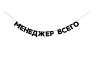 Гирлянда «Менеджер всего»
